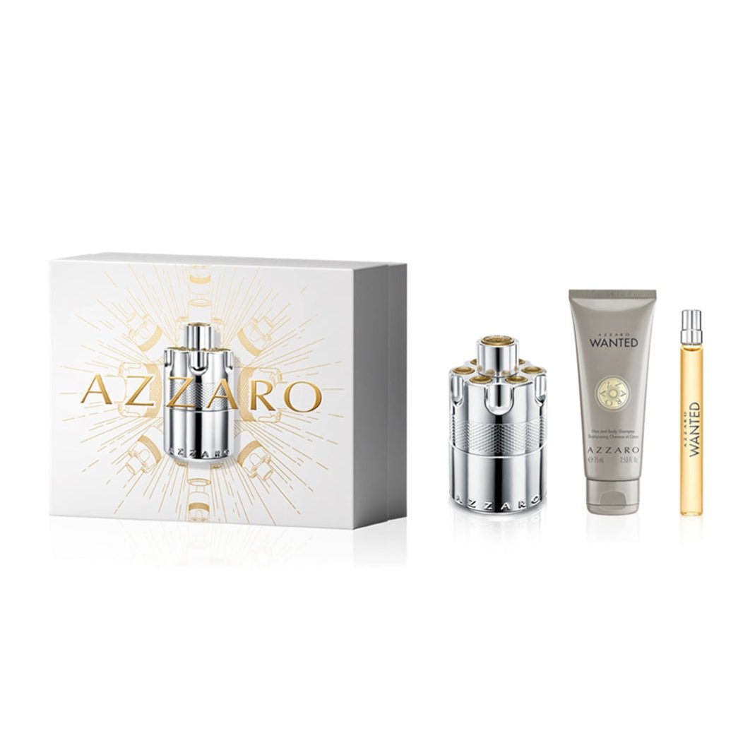 Azzaro Wanted EDP Hair & Body Shampoo Set for Men | My Perfume Shop