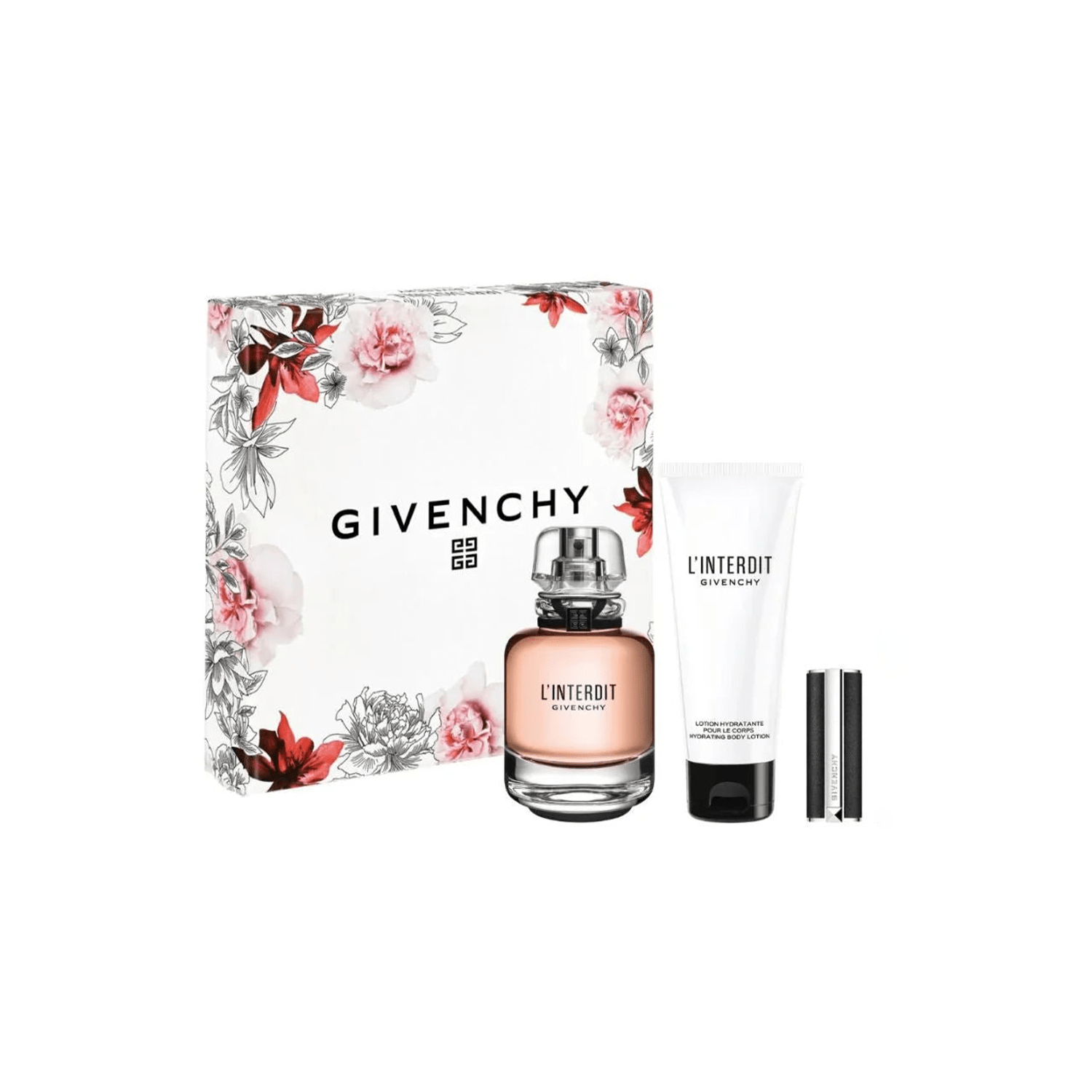 Givenchy L'Interdit EDP Body Milk Lipstick Set | My Perfume Shop