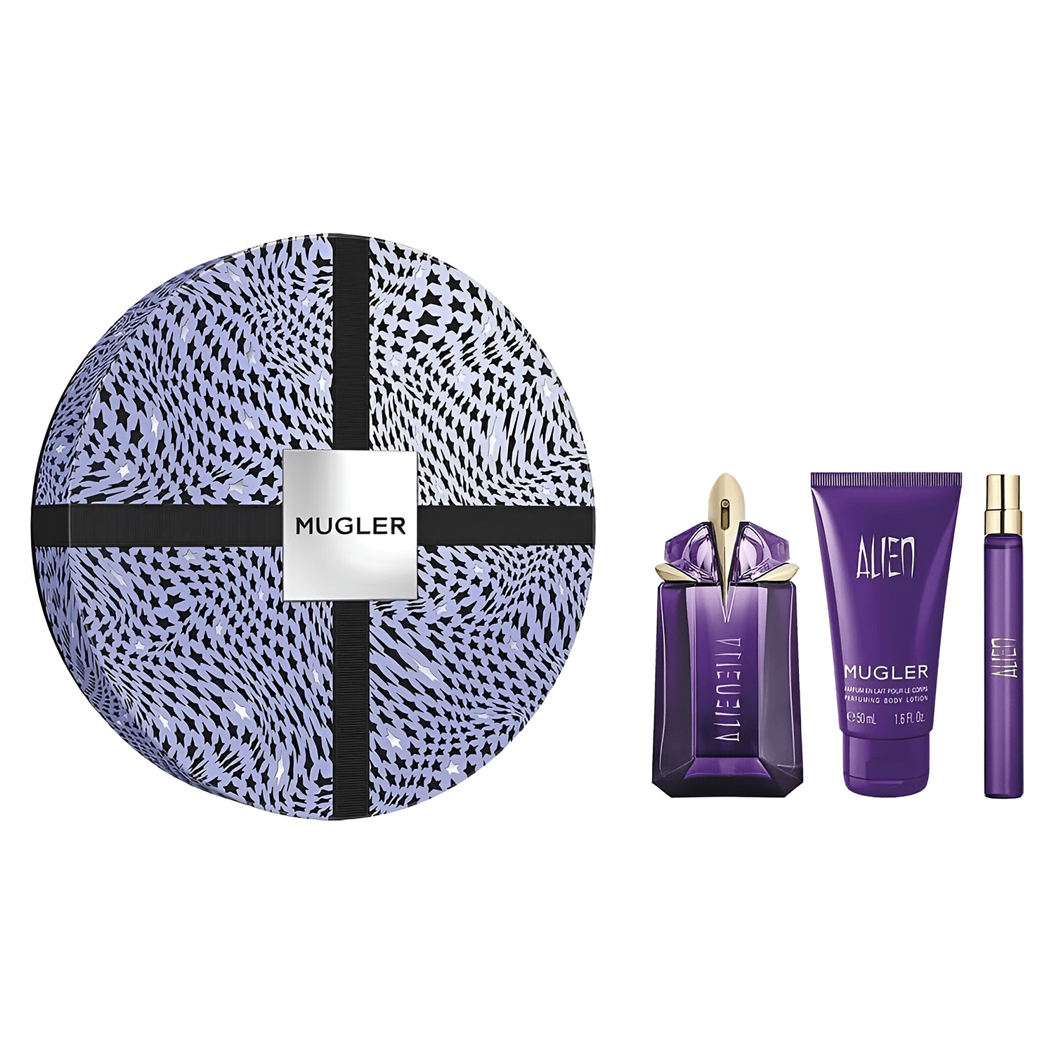 Mugler Alien EDP Refillable Set with Body Lotion for Women | My Perfume Shop