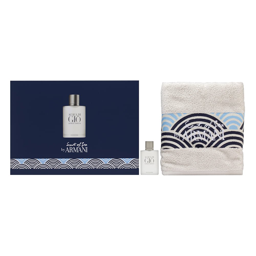 Giorgio Armani Acqua Di Gio EDT Beach Towel Set | My Perfume Shop