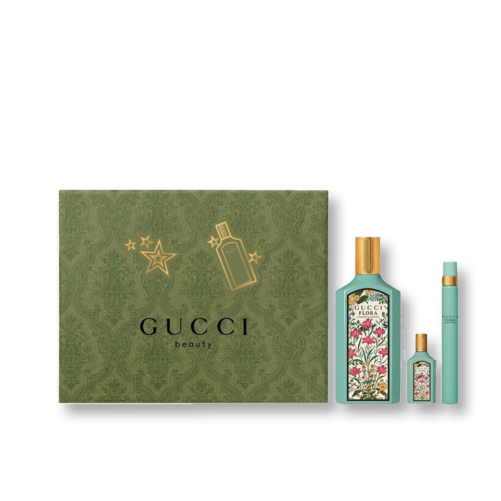 Gucci Flora Gorgeous Jasmine EDP Trio Set | My Perfume Shop