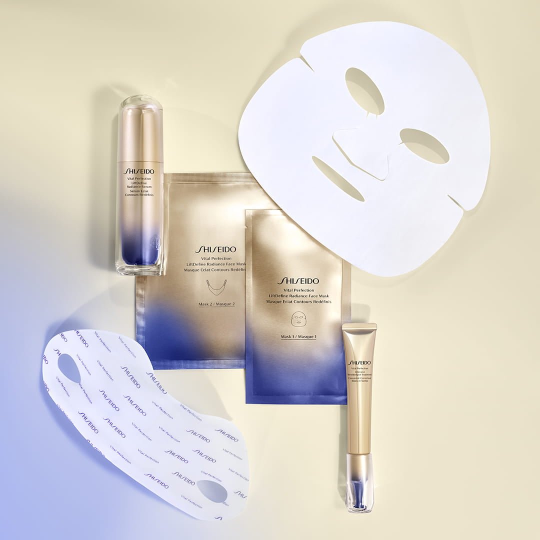 Shiseido Vital Perfection Face Mask Set For Women | My Perfume Shop